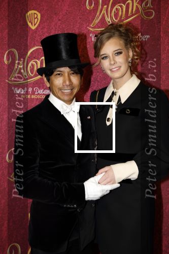 Amsterdam 8 december 2023
Premiere Wonka in Pathe Noord. Wibi Soerjadi met vriendin