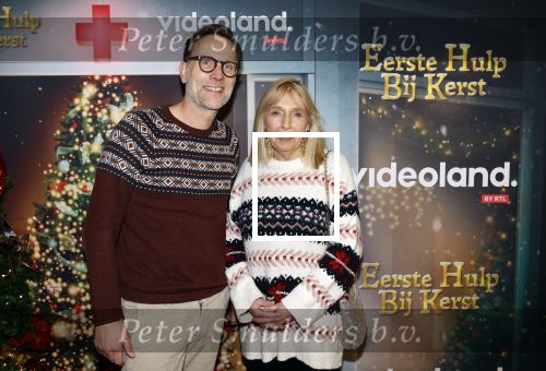 Amsterdam 6 december 2023
Premiere eerste hulp bij kerst  in Pathe Noord van Videoland. Will Koopman en Rogier Visser