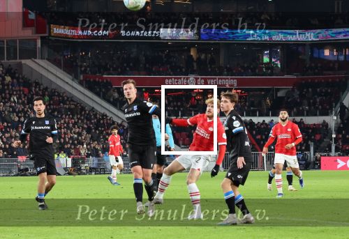 Eindhoven, 7 December 2023
Kompetitiewedstrijd PSV-SC Heerenveen, eindstand 2-0
Yorbe Vertessen