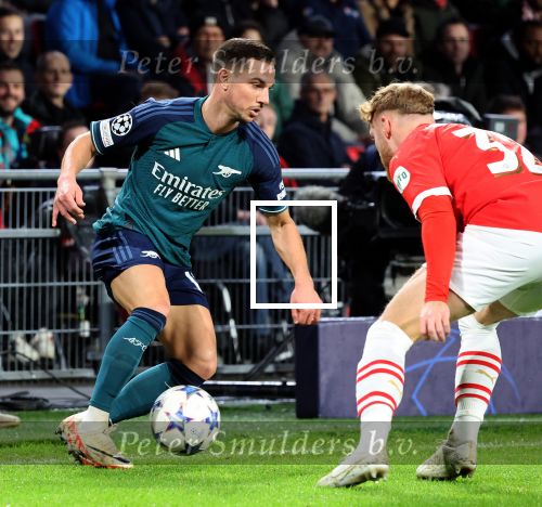 Eindhoven, 12 December 2023
Voorronde Champions League Seizoen 2023-2024
PSV-Arsenal FC , eindstand 1-1
Yorbe Vertessen