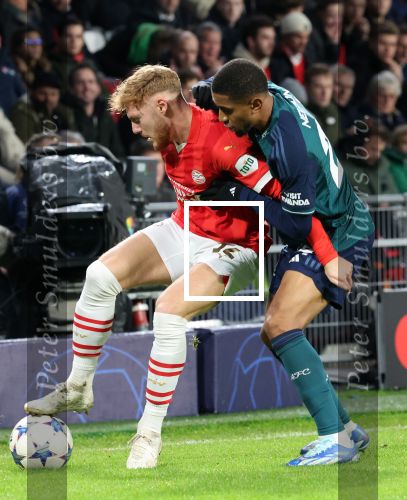 Eindhoven, 12 December 2023
Voorronde Champions League Seizoen 2023-2024
PSV-Arsenal FC , eindstand 1-1
Yorbe Vertessen