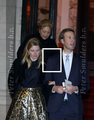 Amsterdam 11 december 2024
Koningspaar Koning Willem Alexander Koningin Maxima  bij contraprestatie Portugese staatsbezoek, Dick Schoof en partner Loes Meurs
