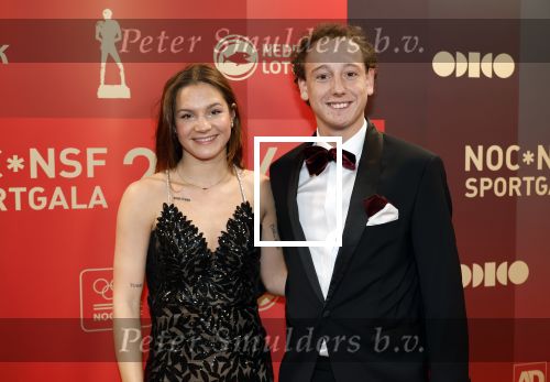 Arnhem 18 december 2024
Sportman van het jaar op Papendal. Sportgala. Angel Daleman  met vriend
