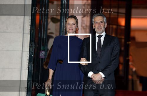 Amsterdam 11 december 2024
Koningspaar Koning Willem Alexander Koningin Maxima  bij contraprestatie Portugese staatsbezoek, Dick Schoof en partner Loes Meurs