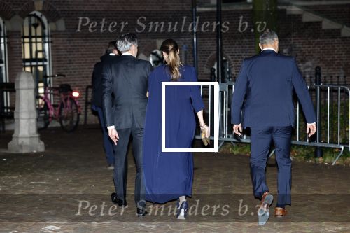 Amsterdam 11 december 2024
Koningspaar Koning Willem Alexander Koningin Maxima  bij contraprestatie Portugese staatsbezoek, Dick Schoof en partner Loes Meurs