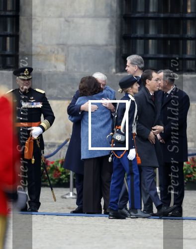 Amsterdam 10 december 2024
Staatsbezoek Portugal Koningin Maxima, president van Portugal Marcelo Rebelo de Sousaen  Koning Willem-Alexander bij paleis op de dam.  Femke Halsema Jan v Zanen Arthur v Dijk  Piet Hein Donner en Thom de Graaf