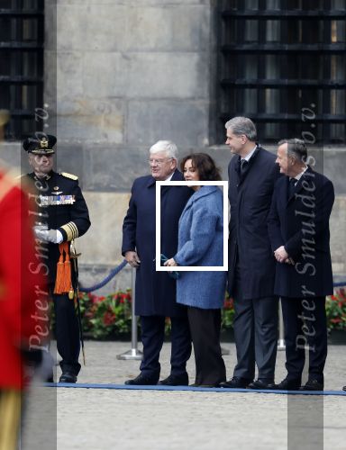 Amsterdam 10 december 2024
Staatsbezoek Portugal Koningin Maxima, president van Portugal Marcelo Rebelo de Sousaen  Koning Willem-Alexander bij paleis op de dam.  Femke Halsema Jan v Zanen Arthur v Dijk  Piet Hein Donner en Thom de Graaf