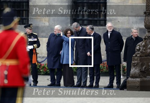 Amsterdam 10 december 2024
Staatsbezoek Portugal Koningin Maxima, president van Portugal Marcelo Rebelo de Sousaen  Koning Willem-Alexander bij paleis op de dam.  Femke Halsema Jan v Zanen Arthur v Dijk  Piet Hein Donner en Thom de Graaf