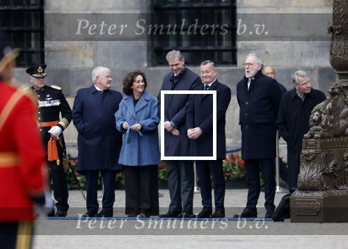Amsterdam 10 december 2024
Staatsbezoek Portugal Koningin Maxima, president van Portugal Marcelo Rebelo de Sousaen  Koning Willem-Alexander bij paleis op de dam.  Femke Halsema Jan v Zanen Arthur v Dijk  Piet Hein Donner en Thom de Graaf