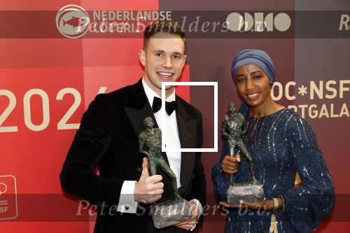 Arnhem 18 december 2024
Sportman van het jaar op Papendal. Sportgala. Harrie Lavreysen en Sifan Hassan