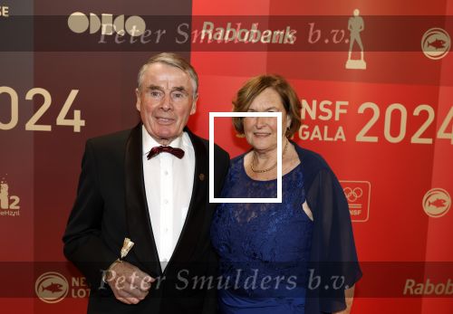 Arnhem 18 december 2024
Sportman van het jaar op Papendal. Sportgala. Hennie Kuiper met zijn vrouw