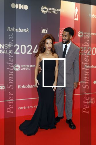 Arnhem 18 december 2024
Sportman van het jaar op Papendal. Sportgala. Isaya Klein Ikkink met partner
