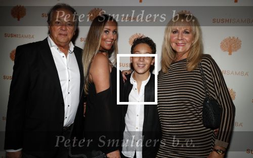 Amsterdam 16 oktober 2017 
Opening van het nieuwe restaurant van Won Yip Sushisamba bij het holland casino . John en Loes v Katwijk met dochter en kleinzoon