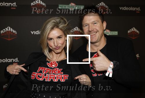 Hilversum 22 december 2024
Boxing infuencers event in studio 21 . Johnny de Mol met zijn vrouw Anouk