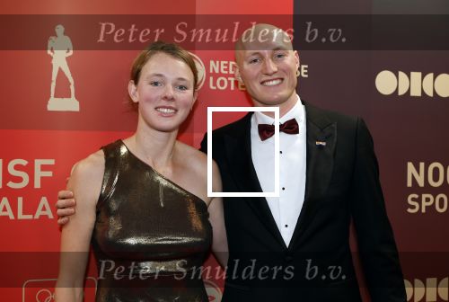Arnhem 18 december 2024
Sportman van het jaar op Papendal. Sportgala. Karolien Florijn met broer Finn Florijn