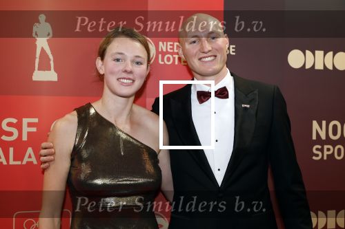 Arnhem 18 december 2024
Sportman van het jaar op Papendal. Sportgala. Karolien Florijn met broer Finn Florijn