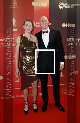 Arnhem 18 december 2024
Sportman van het jaar op Papendal. Sportgala. Karolien Florijn met broer Finn Florijn