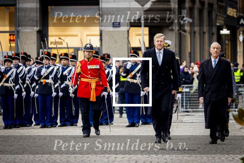 Amsterdam 10 december 2024
Staatsbezoek Portugal Koningin Maxima, president van Portugal Marcelo Rebelo de Sousaen  Koning Willem-Alexander bij paleis op de dam.