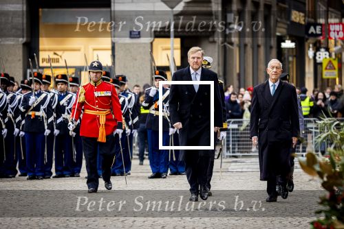 Amsterdam 10 december 2024
Staatsbezoek Portugal Koningin Maxima, president van Portugal Marcelo Rebelo de Sousaen  Koning Willem-Alexander bij paleis op de dam.