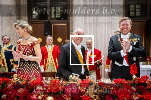 Amsterdam 10 december 2024
Staatsbezoek Portugal Koningin Maxima, president van Portugal Marcelo Rebelo de Sousaen  Koning Willem-Alexander bij paleis op de dam. Ook prinses Amalia is aanwezig bij het staatsbanket.