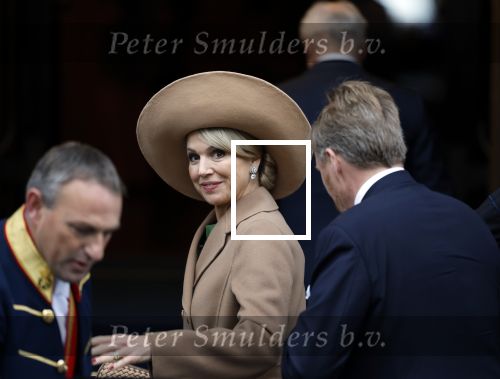 Amsterdam 10 december 2024
Staatsbezoek Portugal Koningin Maxima, president van Portugal Marcelo Rebelo de Sousaen  Koning Willem-Alexander bij paleis op de dam.
