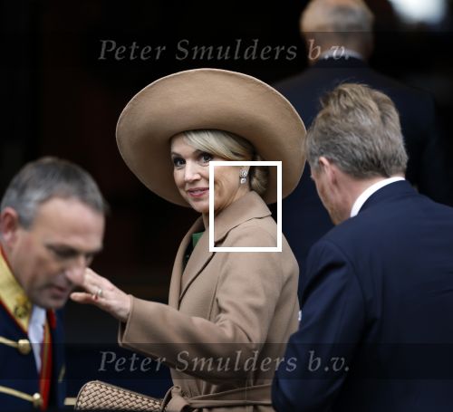 Amsterdam 10 december 2024
Staatsbezoek Portugal Koningin Maxima, president van Portugal Marcelo Rebelo de Sousaen  Koning Willem-Alexander bij paleis op de dam.