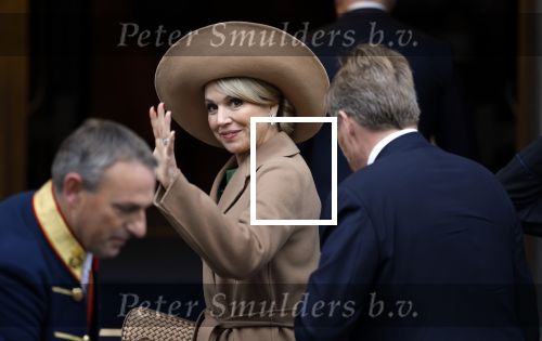 Amsterdam 10 december 2024
Staatsbezoek Portugal Koningin Maxima, president van Portugal Marcelo Rebelo de Sousaen  Koning Willem-Alexander bij paleis op de dam.