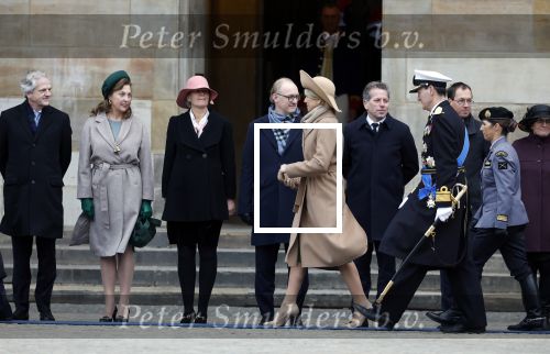 Amsterdam 10 december 2024
Staatsbezoek Portugal Koningin Maxima, president van Portugal Marcelo Rebelo de Sousaen  Koning Willem-Alexander bij paleis op de dam.