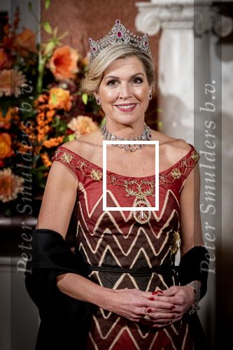 Amsterdam 10 december 2024
Staatsbezoek Portugal Koningin Maxima, president van Portugal Marcelo Rebelo de Sousaen  Koning Willem-Alexander bij paleis op de dam. Ook prinses Amalia is aanwezig bij het staatsbanket.