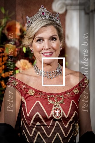 Amsterdam 10 december 2024
Staatsbezoek Portugal Koningin Maxima, president van Portugal Marcelo Rebelo de Sousaen  Koning Willem-Alexander bij paleis op de dam. Ook prinses Amalia is aanwezig bij het staatsbanket.