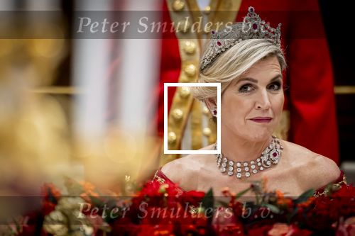 Amsterdam 10 december 2024
Staatsbezoek Portugal Koningin Maxima, president van Portugal Marcelo Rebelo de Sousaen  Koning Willem-Alexander bij paleis op de dam. Ook prinses Amalia is aanwezig bij het staatsbanket.