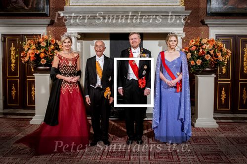 Amsterdam 10 december 2024
Staatsbezoek Portugal Koningin Maxima, president van Portugal Marcelo Rebelo de Sousaen  Koning Willem-Alexander bij paleis op de dam. Ook prinses Amalia is aanwezig bij het staatsbanket.