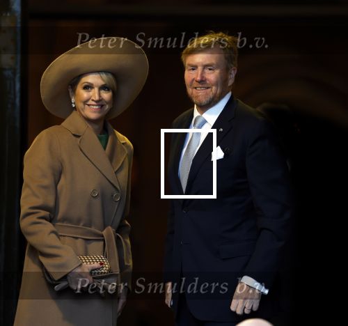 Amsterdam 10 december 2024
Staatsbezoek Portugal Koningin Maxima, president van Portugal Marcelo Rebelo de Sousaen  Koning Willem-Alexander bij paleis op de dam.