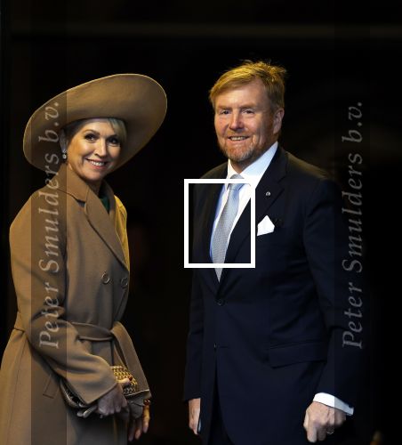 Amsterdam 10 december 2024
Staatsbezoek Portugal Koningin Maxima, president van Portugal Marcelo Rebelo de Sousaen  Koning Willem-Alexander bij paleis op de dam.