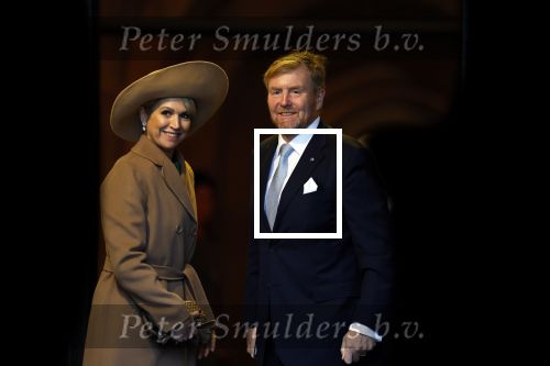 Amsterdam 10 december 2024
Staatsbezoek Portugal Koningin Maxima, president van Portugal Marcelo Rebelo de Sousaen  Koning Willem-Alexander bij paleis op de dam.