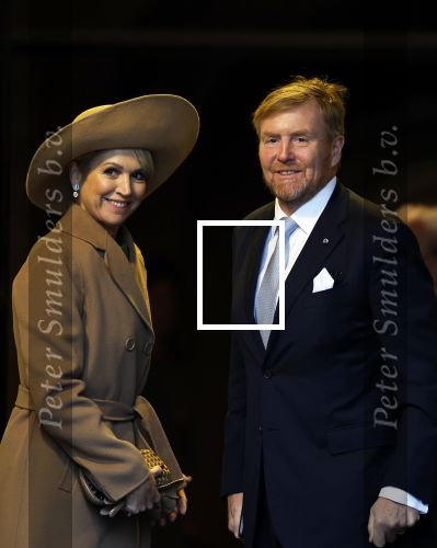 Amsterdam 10 december 2024
Staatsbezoek Portugal Koningin Maxima, president van Portugal Marcelo Rebelo de Sousaen  Koning Willem-Alexander bij paleis op de dam.