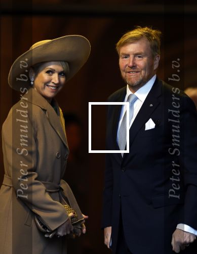Amsterdam 10 december 2024
Staatsbezoek Portugal Koningin Maxima, president van Portugal Marcelo Rebelo de Sousaen  Koning Willem-Alexander bij paleis op de dam.