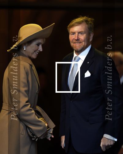 Amsterdam 10 december 2024
Staatsbezoek Portugal Koningin Maxima, president van Portugal Marcelo Rebelo de Sousaen  Koning Willem-Alexander bij paleis op de dam.