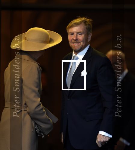 Amsterdam 10 december 2024
Staatsbezoek Portugal Koningin Maxima, president van Portugal Marcelo Rebelo de Sousaen  Koning Willem-Alexander bij paleis op de dam.