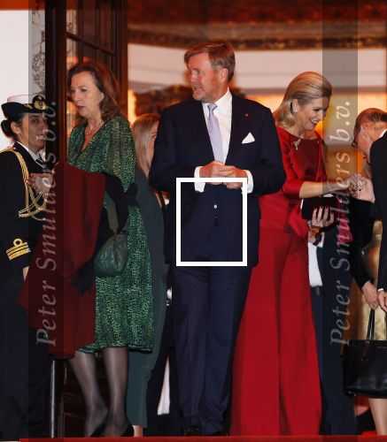 Amsterdam 11 december 2024
Koningspaar Koning Willem Alexander Koningin Maxima  bij contraprestatie Portugese staatsbezoek.