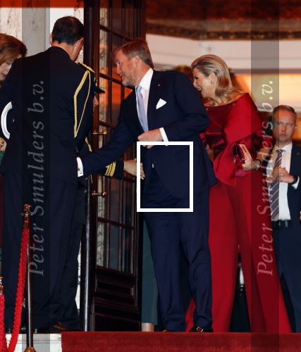 Amsterdam 11 december 2024
Koningspaar Koning Willem Alexander Koningin Maxima  bij contraprestatie Portugese staatsbezoek.