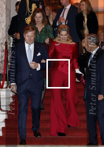 Amsterdam 11 december 2024
Koningspaar Koning Willem Alexander Koningin Maxima  bij contraprestatie Portugese staatsbezoek.
