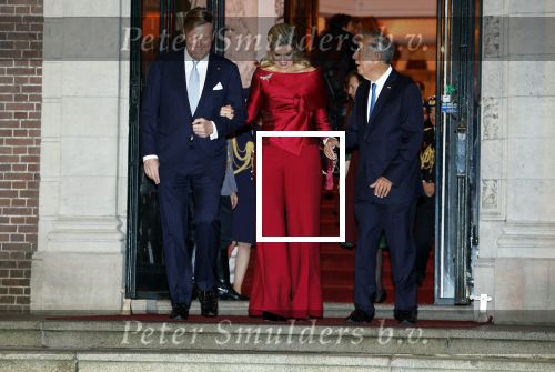 Amsterdam 11 december 2024
Koningspaar Koning Willem Alexander Koningin Maxima  bij contraprestatie Portugese staatsbezoek.