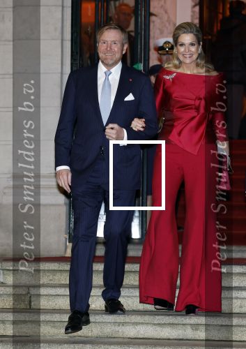 Amsterdam 11 december 2024
Koningspaar Koning Willem Alexander Koningin Maxima  bij contraprestatie Portugese staatsbezoek.