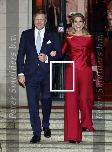 Amsterdam 11 december 2024
Koningspaar Koning Willem Alexander Koningin Maxima  bij contraprestatie Portugese staatsbezoek.