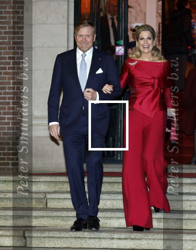 Amsterdam 11 december 2024
Koningspaar Koning Willem Alexander Koningin Maxima  bij contraprestatie Portugese staatsbezoek.
