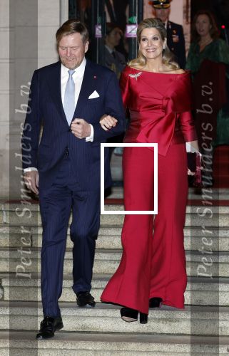 Amsterdam 11 december 2024
Koningspaar Koning Willem Alexander Koningin Maxima  bij contraprestatie Portugese staatsbezoek.