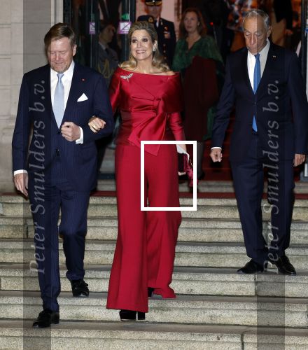 Amsterdam 11 december 2024
Koningspaar Koning Willem Alexander Koningin Maxima  bij contraprestatie Portugese staatsbezoek.