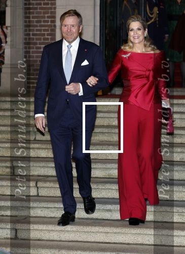 Amsterdam 11 december 2024
Koningspaar Koning Willem Alexander Koningin Maxima  bij contraprestatie Portugese staatsbezoek.