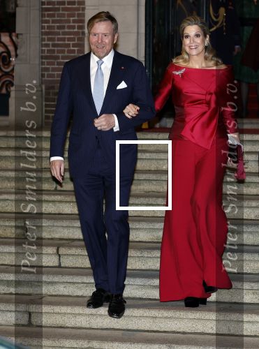 Amsterdam 11 december 2024
Koningspaar Koning Willem Alexander Koningin Maxima  bij contraprestatie Portugese staatsbezoek.